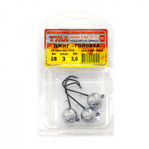 Тула Джиг-головка на крючке VMC №3/0 (26гр)